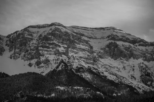 Serra Del Cadi Hiver Cerdanya Pyrénées Espagne — Photo