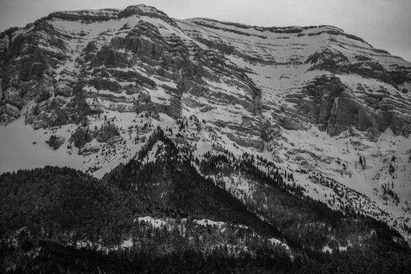 Vinter Serra Del Cadi Cerdanya Pyrenéerna Spanien — Stockfoto