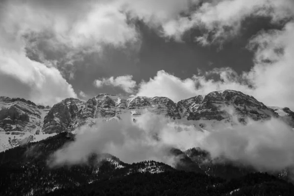 Vinter Serra Del Cadi Cerdanya Pyrenéerna Spanien — Stockfoto