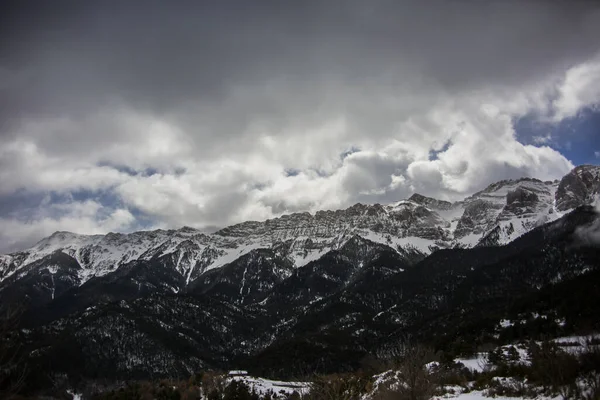 Vinter Serra Del Cadi Cerdanya Pyrenéerna Spanien — Stockfoto