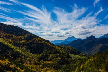 Bergueda, Barselona, İspanya 'da sonbahar