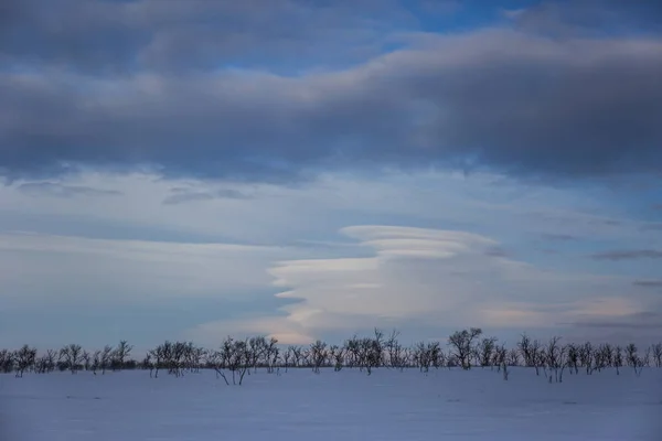 フィンランド ラップランド ヌオルガムの風の雲 — ストック写真
