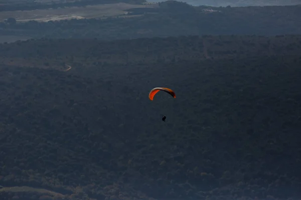 Paragliding Montseku Lleida Pyreneje Španělsko — Stock fotografie