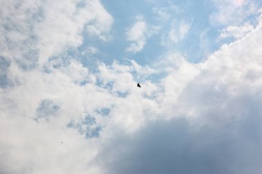 Bergueda dağlarında fırtına bulutları, Barselona, Pireneler, İspanya