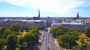 lattelecom maratonunun havadan görüntüsü