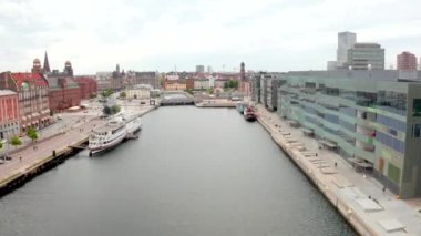 İsveç 'teki Malmö' nün havadan görünüşü