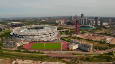 Londra Olimpiyat Stadyumu 'nun havadan görünüşü