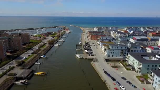 Vue aérienne du quartier de Malmo Suède — Video