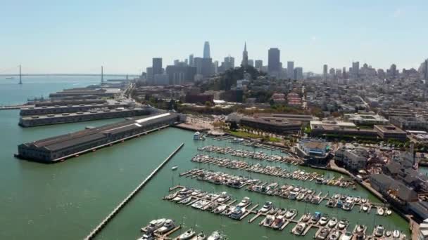 Przelot nad San Francisco w Kalifornii — Wideo stockowe