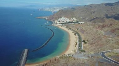 Las Teresitas plaj tenerife güzel hava manzarası