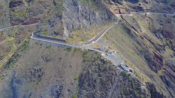 Hermosa vista aérea de la playa de las teresitas tenerife — Vídeo de stock