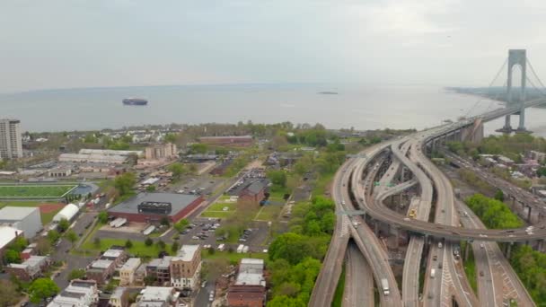 Highway interchange in new york — Stock Video