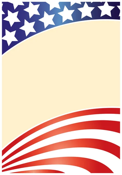 Estados Unidos bandera marco onda — Vector de stock