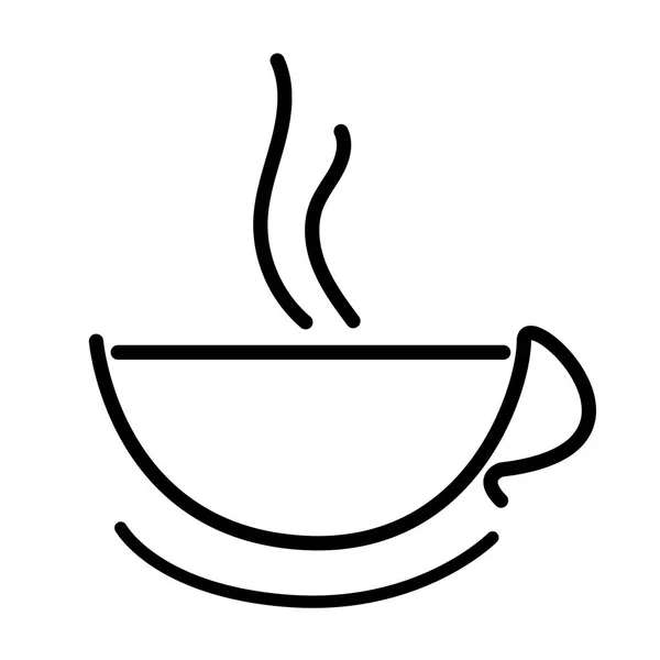 Varm kaffekopp ikon — Stock vektor