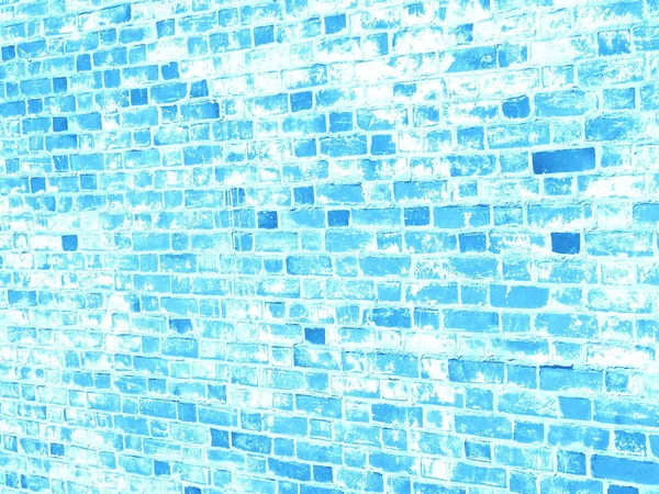 Blue brick wall grunge texture for your design — Stock Photo, Image