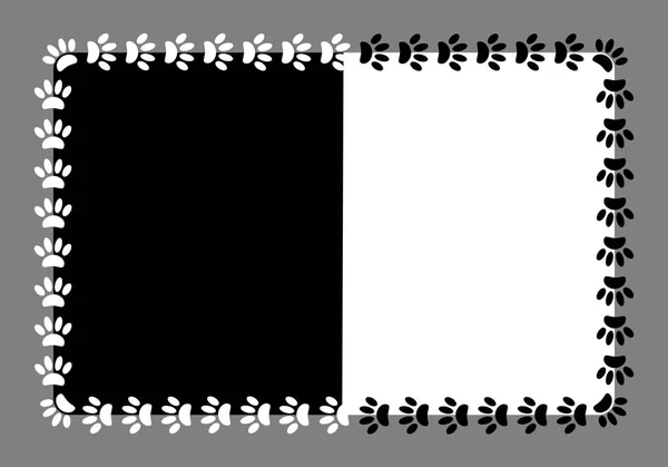 Ram tass skriver på svarta och vita vektorbild. — Stock vektor