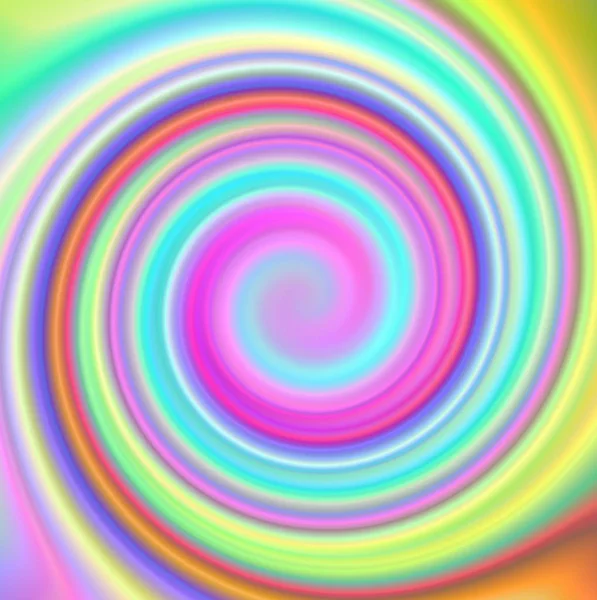 要旨多色虹彩渦巻きサイケデリックパターン背景 — ストック写真