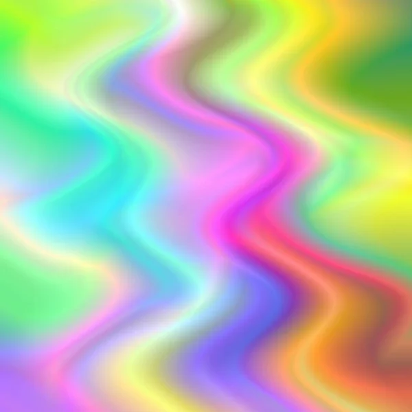 Abstraktní Mnohobarevné Duhové Vlny Vzor Psychedelické Holografické Pozadí — Stock fotografie