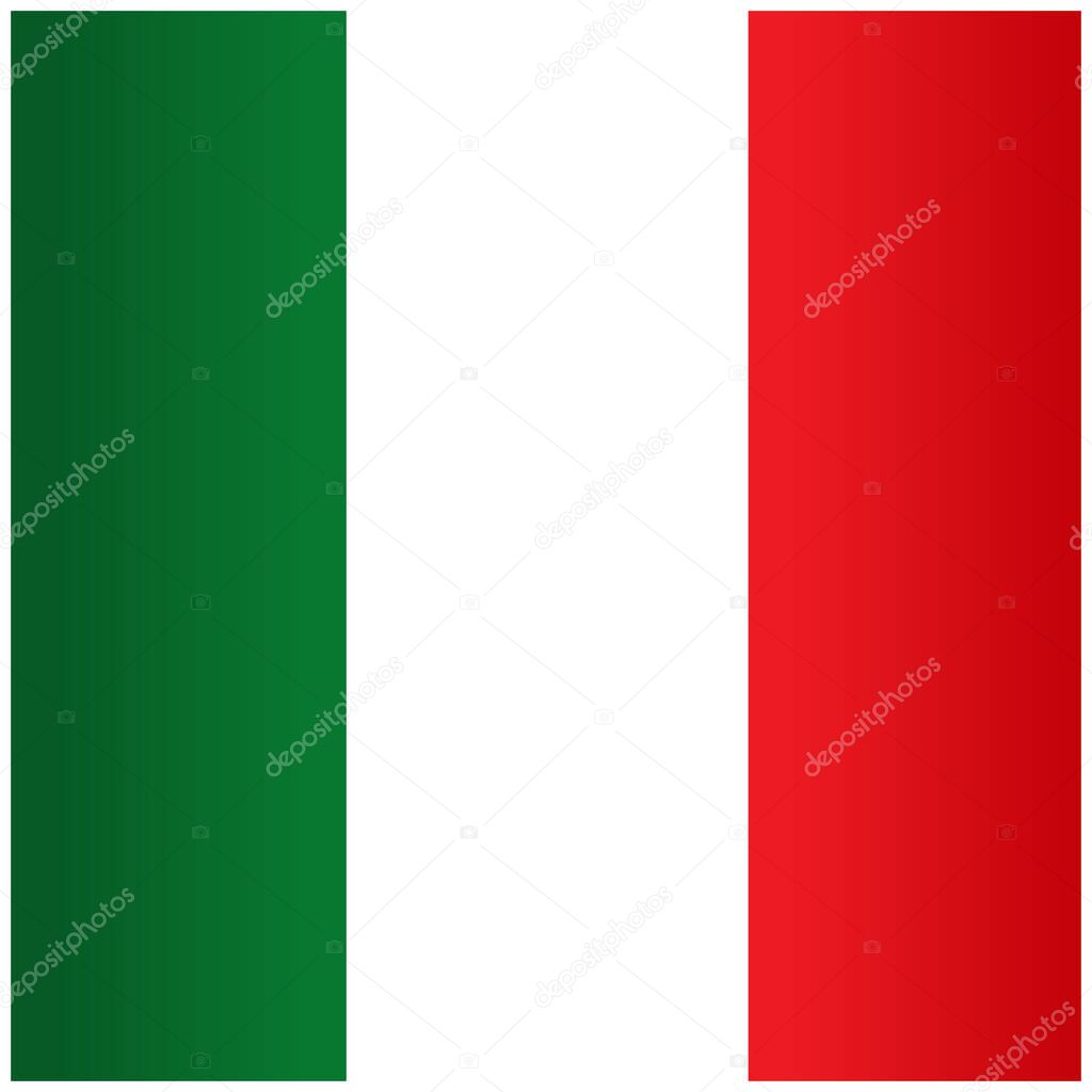 Italian flag icon square image