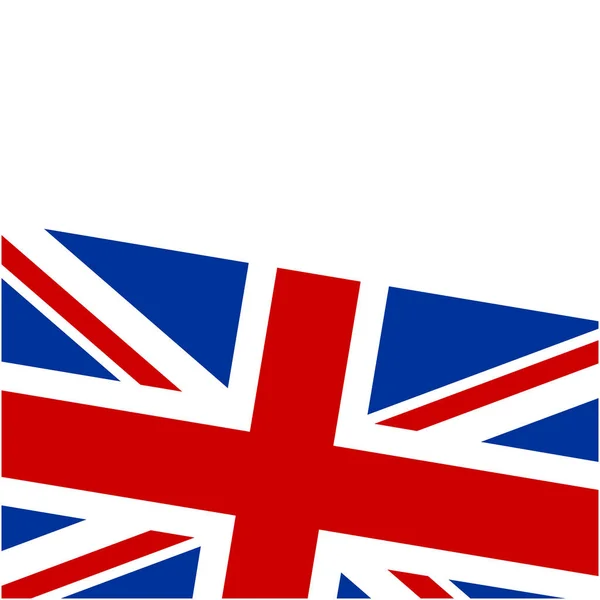 Tło Ramki Brytyjskiej Flagi Pustym Miejscem Tekst — Wektor stockowy