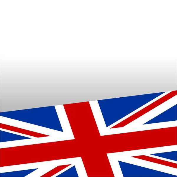 United Kingdom Flag Frame Background Empty Space Your Text — Stock Vector