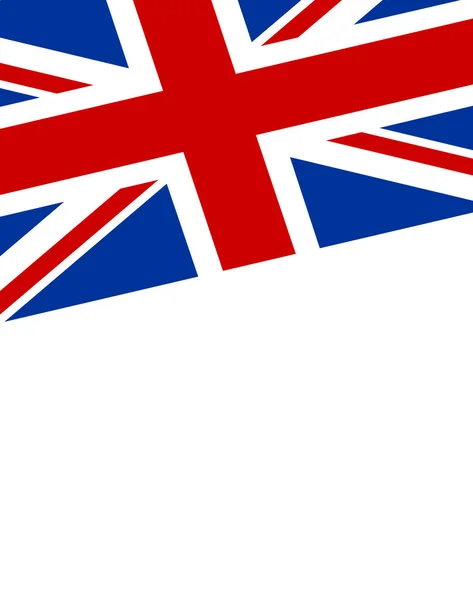 British Flag Frame Empty Space Your Text — Stock Vector