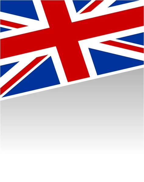 Pozadí Vlajky Velké Británie Prázdným Místem Pro Váš Text — Stockový vektor