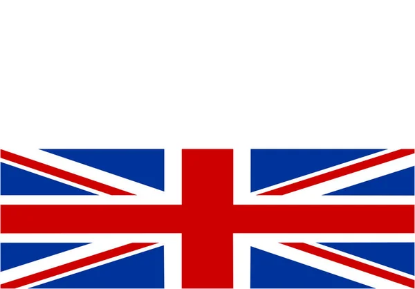 British Flag Poster Banner Frame Empty Space Your Text — Stock Vector