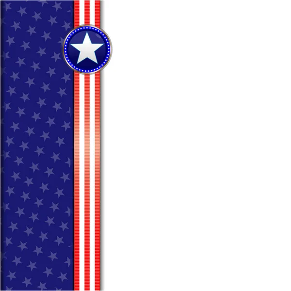 Usa Flag Frame Background Clean Space Your Text — Stock Vector