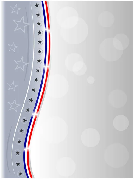 Bandiera Americana Simboli Cornice Bordo Con Stelle Spazio Pulito Vostro — Vettoriale Stock