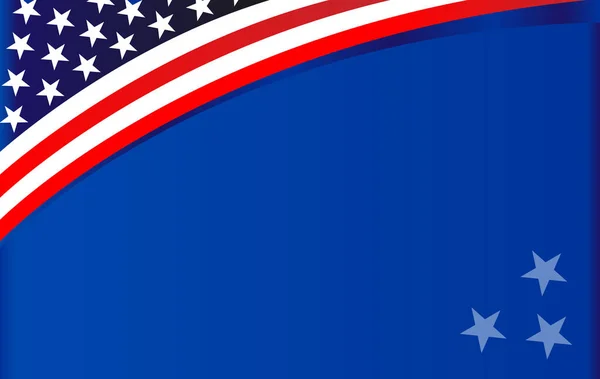 Bandeira Americana Símbolo Onda Padrão Fundo Banner Cartão Com Espaço —  Vetores de Stock