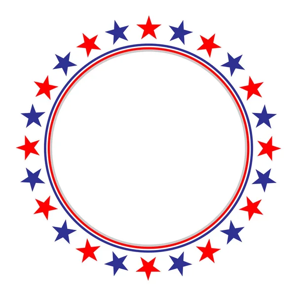 American Flag Symbols Frame Stars Icon Logo Symbol — Stockový vektor