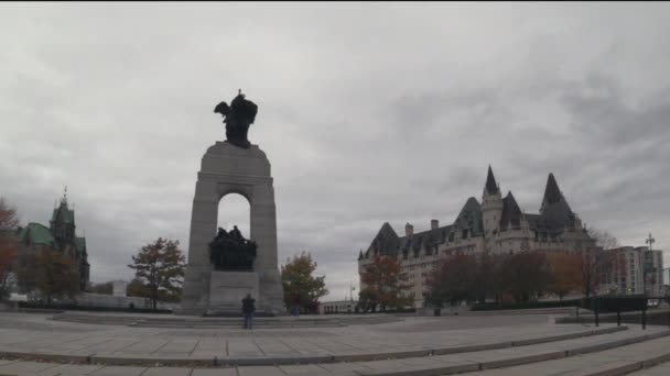Monumen Perang Nasional Kanada — Stok Video