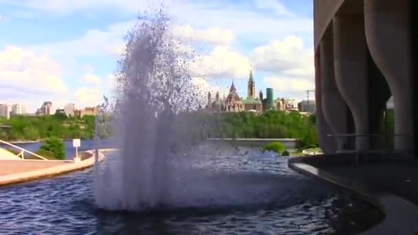 Budovy kanadského parlamentu — Stock video