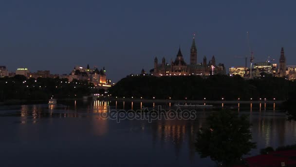 Kanadas parlamentsbyggnader — Stockvideo