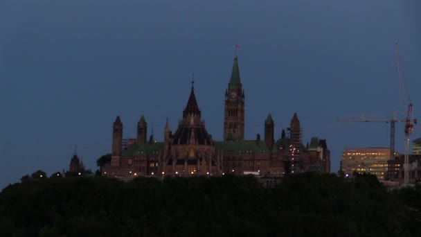 Kanadas parlamentsbyggnader — Stockvideo
