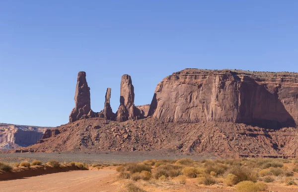 Monumento valle parque nacional en arizona, EE.UU. — Foto de Stock