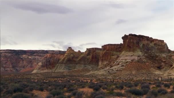 Het landschap van de woestijn van Arizona — Stockvideo