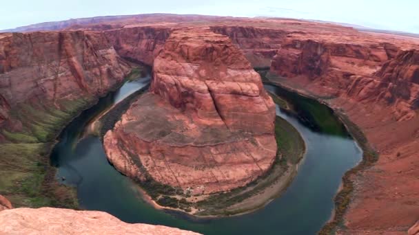 Curva de herradura en la página, arizona — Vídeo de stock