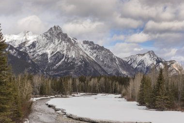 The Rocky Mountains landscape clipart