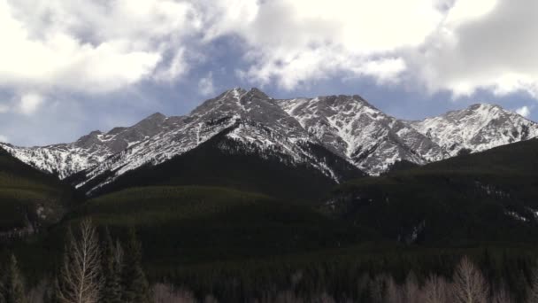 Les montagnes rocheuses par une journée ensoleillée — Video