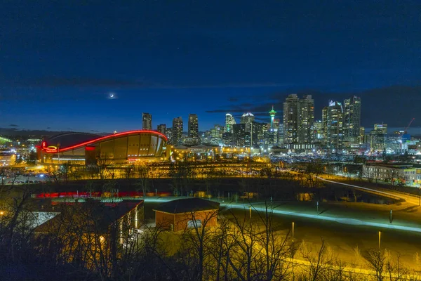 Calgary at twilight — Stock Photo, Image