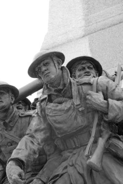 Karlı bir günde Kanada Savaşı Anıtı