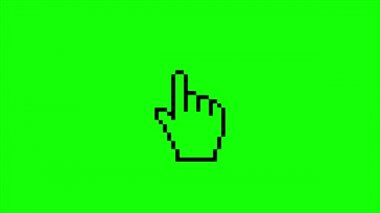 yeşil ekran, web ögesi temiz, ele tıklayın