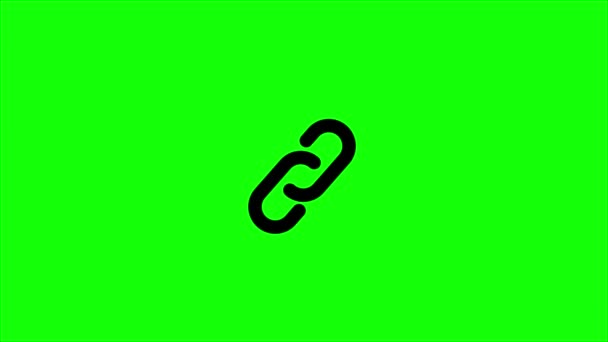 緑の画面 ウェブ要素 リンク — ストック動画