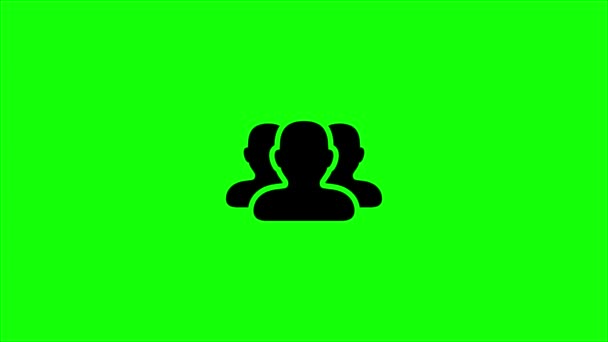 緑色の画面 ウェブ要素 グループ — ストック動画