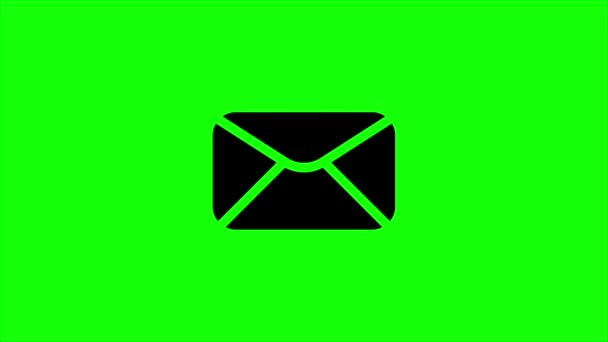 緑色の画面 ウェブ要素 メッセージ — ストック動画