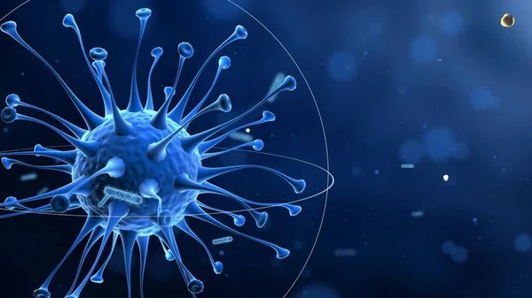 Παθογόνων Αναπνευστικών Coronavirus 2019 Ncov Εστία Γρίπης Ιατρική — Φωτογραφία Αρχείου