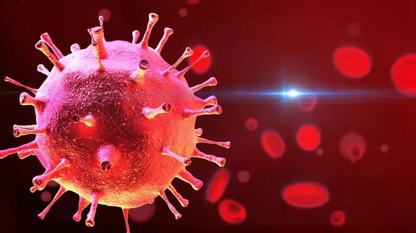 Patogen Respiratory Coronavirus 2019 Ncov Flu Epidemia Medyczny — Zdjęcie stockowe