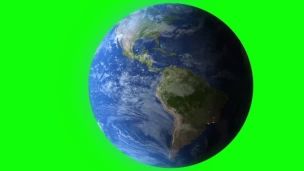 Green Screen Earth Hight Quality — стоковое видео